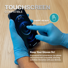 Load image into Gallery viewer, SureSafe GLACIER Blue Nitrile Disposable Gloves, 3.5MIL