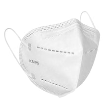 Load image into Gallery viewer, a piece of white Suresafe KN95 mask providing superior filtration.