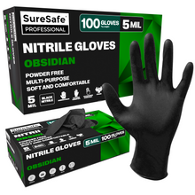 Load image into Gallery viewer, nitrile-gloves-blk-obs-100
