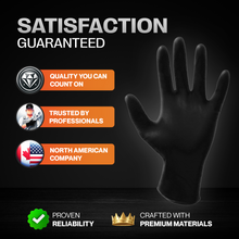 Load image into Gallery viewer, SureSafe OBSIDIAN 5 mil nitrile gloves - Black Disposable, Powder-Free