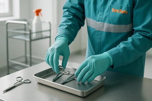 5 mil blue nitrile exam gloves