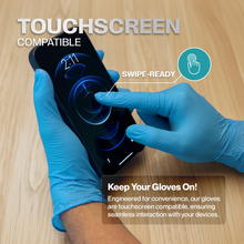 Load image into Gallery viewer, SureSafe GLACIER Blue Nitrile Disposable Gloves, 3.5MIL
