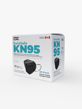 Load image into Gallery viewer, SureSafe KN95 mask in black
