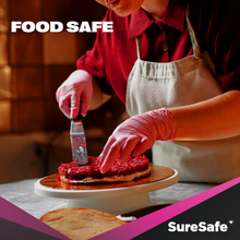Load image into Gallery viewer, SureSafe ROSÉ Nitrile gloves - Pink Disposable, Powder-Free
