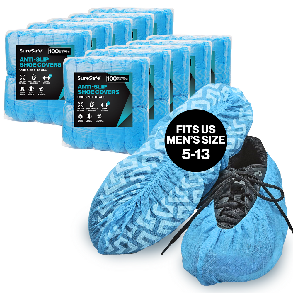 SureSafe Anti-Skid Shoe Covers - One Size Fits All 1000's