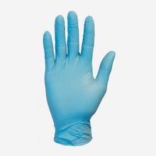 Load image into Gallery viewer, a piece of viking non medical blue nitrile gloves for safety and protection
