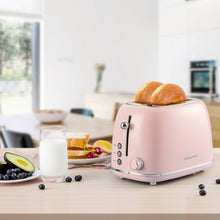 Load image into Gallery viewer, Pink Elegant Stainless Steel Redmond Toaster
