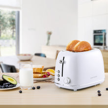 Load image into Gallery viewer, white Stainless Steel Redmond Toaster on a table
